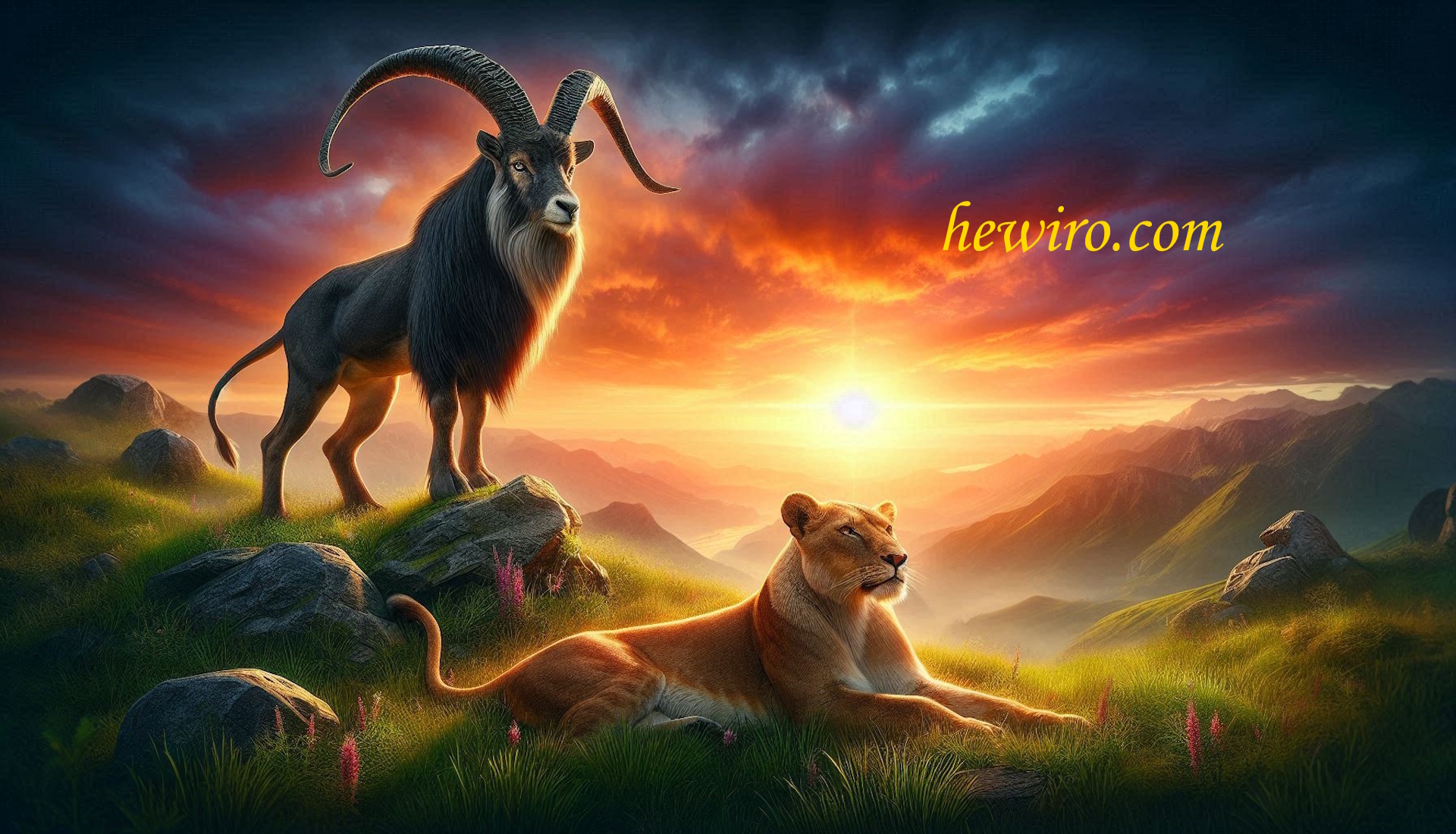Løven og Steinbukken